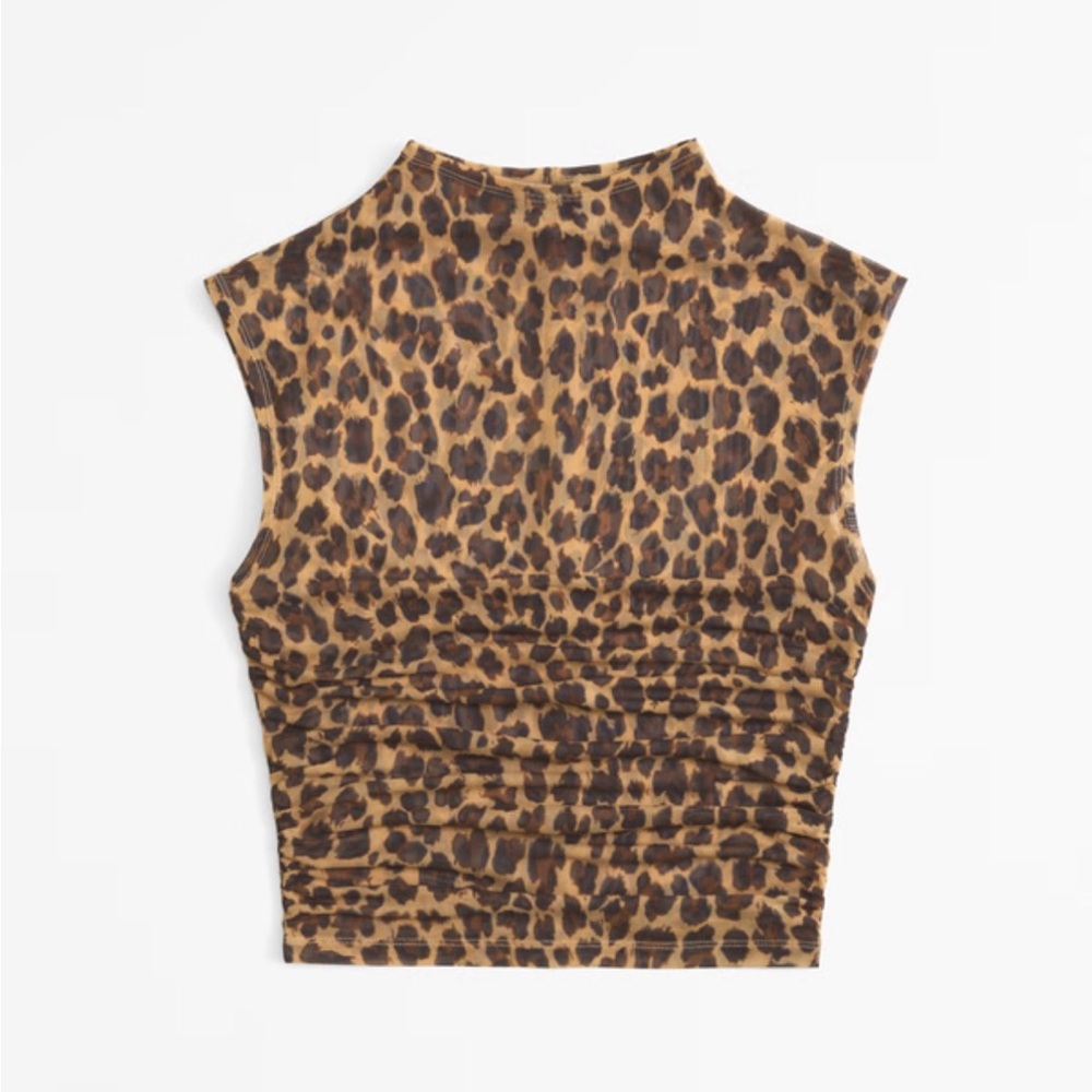 A&F Leopard Print Sleeveless Top